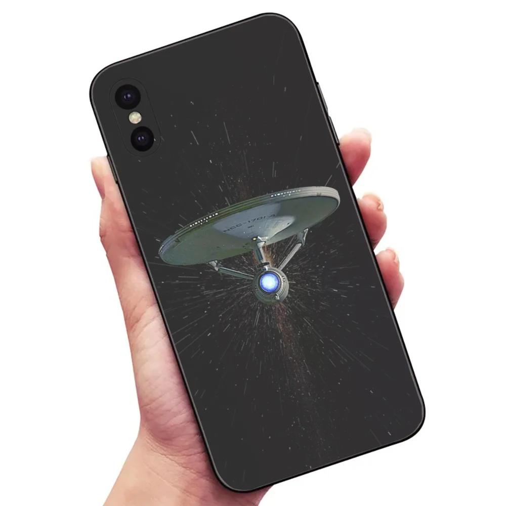 Star T-Trek tv Phone Case For Samsung S24,23,22,30,21,10,9,Ultra,Plus,Lite,FE,5G Black Soft Case