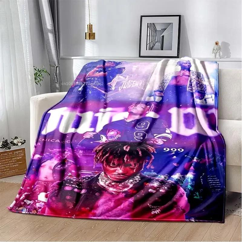 Album Rapper Juice Wrld 999 Blanket Poster Art Printed Flannel Blanket Soft Bedspread Sofa Warming Cover Gift for Music Fans