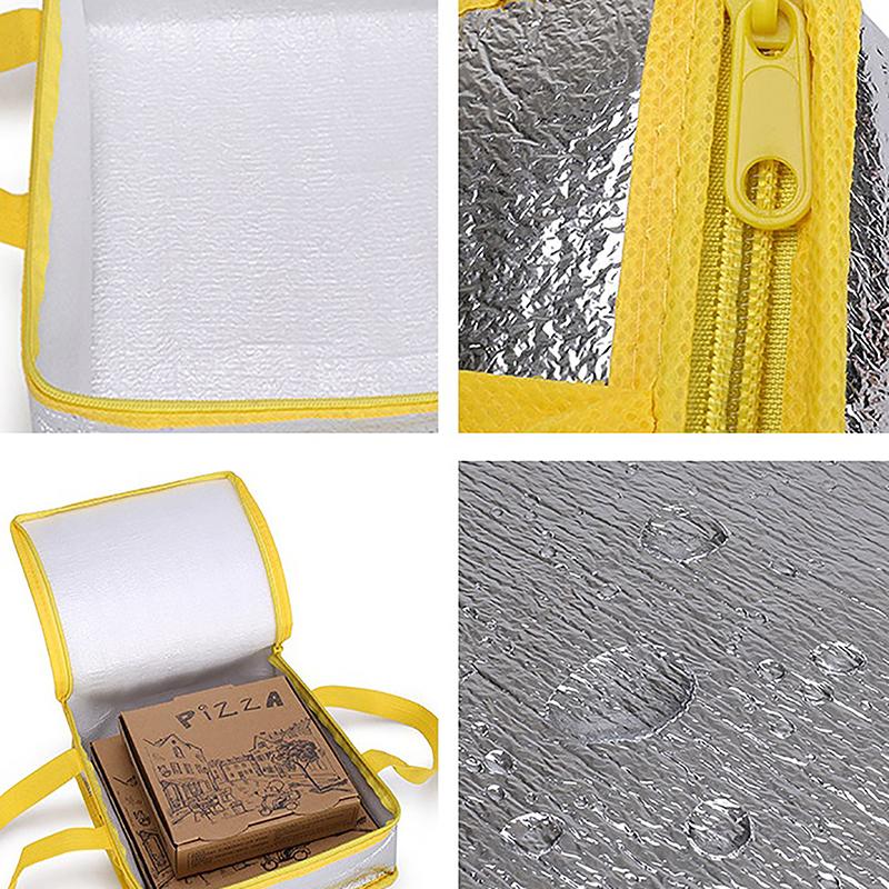 Portable Drink Storage Food Thermal Delivery Carrier Pizza Delivery Bag Cooler Bag Ice Pack Insulation Bag