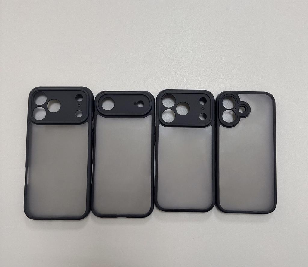 Applicable iPhone 17e matte skin feeling PC + TPU mobile phone case 16PRO MAX semi-transparent skin-friendly and anti-drop 15/18