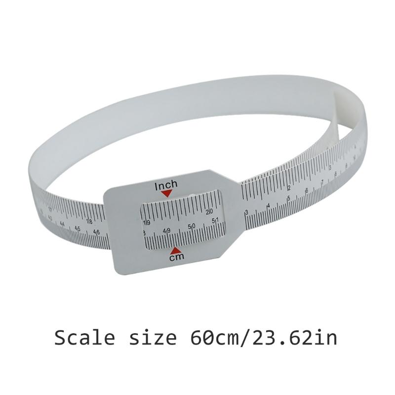 Plastic Head Circumference Tape Measure Featuring Square Hole Hanger Accurate cm/inch Scale Easy to Use for Children