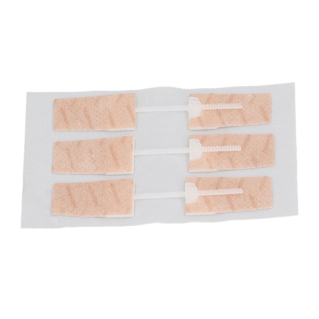 3 Pcs Wound Closure Strip Stitchless Self Adhesive Non Woven Fabric Emergency Laceration Closure