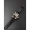 Used [Genuine Product] DIESEL Watch Black Rose Gold Battery Replaced