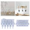 Portable Key Storage Shelf Form Wall Hangings Shelf Hook Storage Rack Mold Compact Silicone Rack Mold for Easy Projects