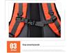 Men's Water-Resistant Lightweight Mountaineering Backpack - High Capacity, Durable, Dual-Shoulder Design for Outdoor and Casual Sports