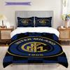 Biancheria da letto con stemma Inter Milan su sfondo blu (1 * copripiumino + 2 * federa, senza nucleo) Copripiumino e federa regalo di Natale compleanno