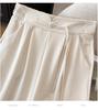 Plus Size Women's High-Waisted Loose Straight-Leg Pants for Spring and Summer