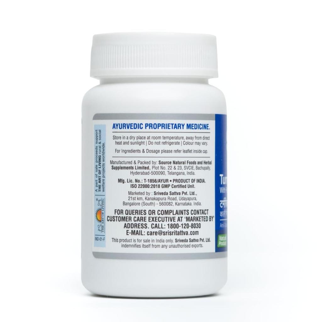 Turmeric Plus Herbal Supplement 500mg 60 Tablets X Pack of 3 for Daily Wellness and Active Lifestyle Support