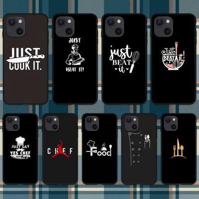 Chef Cooking Kitchen Gift Phone Case For iPhone 11 12 Mini 13 14 Pro XS Max X 8 7 6s Plus 5 SE XR Shell