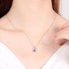 D color 0.5CT Moissanite Necklace 925 Silver Cute Zodiac Pendant Jewelry Luxury Glitter Versatile Necklace