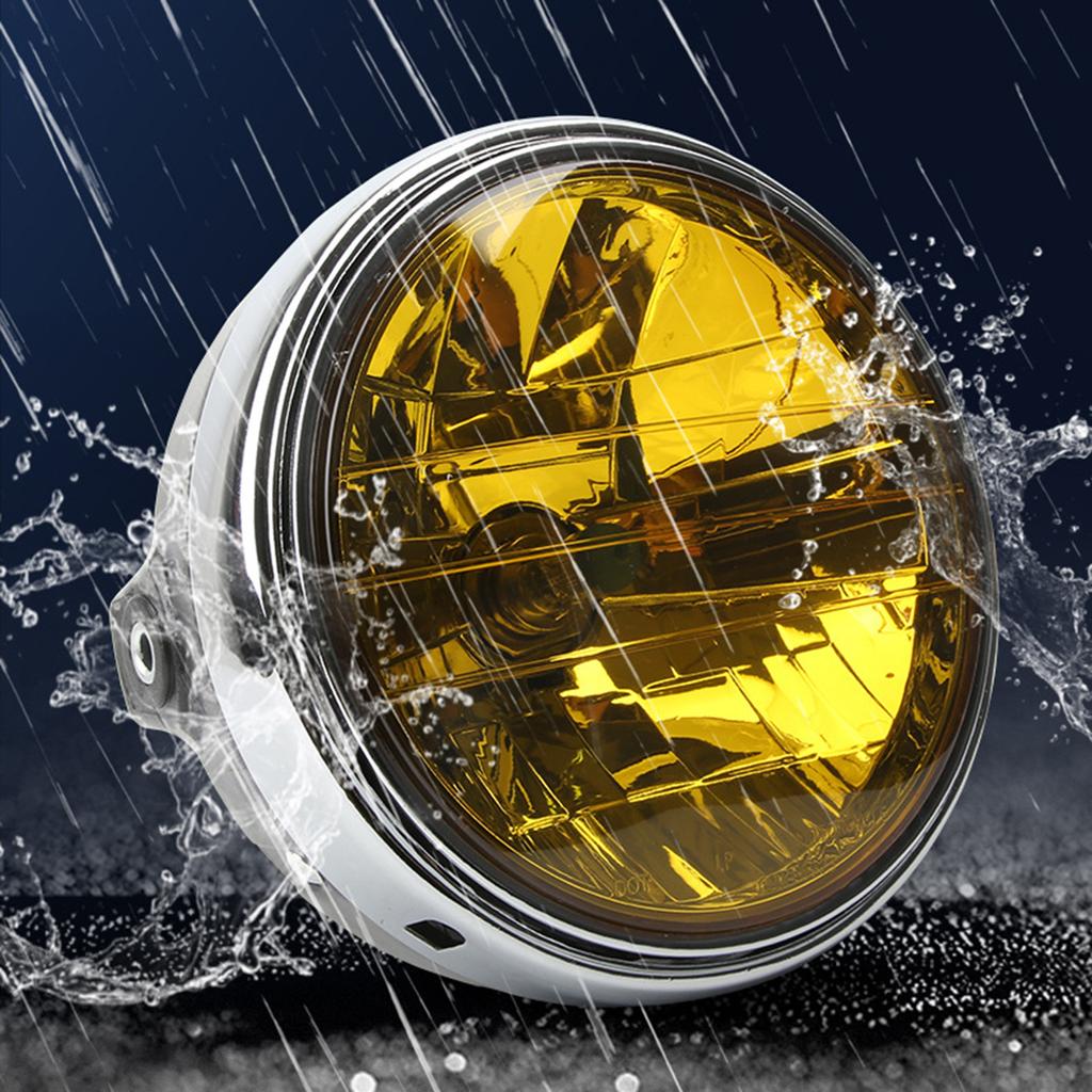 Motorcycle Round Headlight for CB400 CB500 CB750 900 1300 Replacement LED Headlamp Modified Accessories Repairing Parts