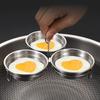 3-in-1 Eierdämpfer aus Edelstahl Haushalt Multifunktional Rund Gekochtes Ei Küchenutensilien