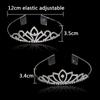 Prinzessin Kid Kristall Tiaras Kamm Haar Schmuck Strass Stirnband Braut Krone Hochzeit Party Zubehör