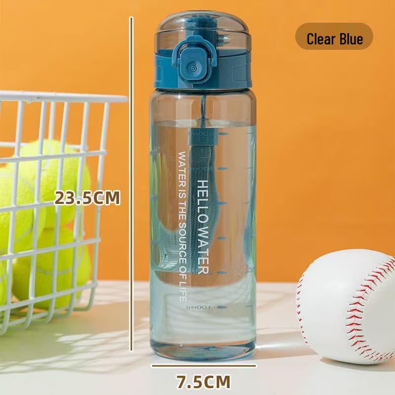 High-Capacity Frosted Sports Water Bottle: Portable Outdoor Student Cup 780ml