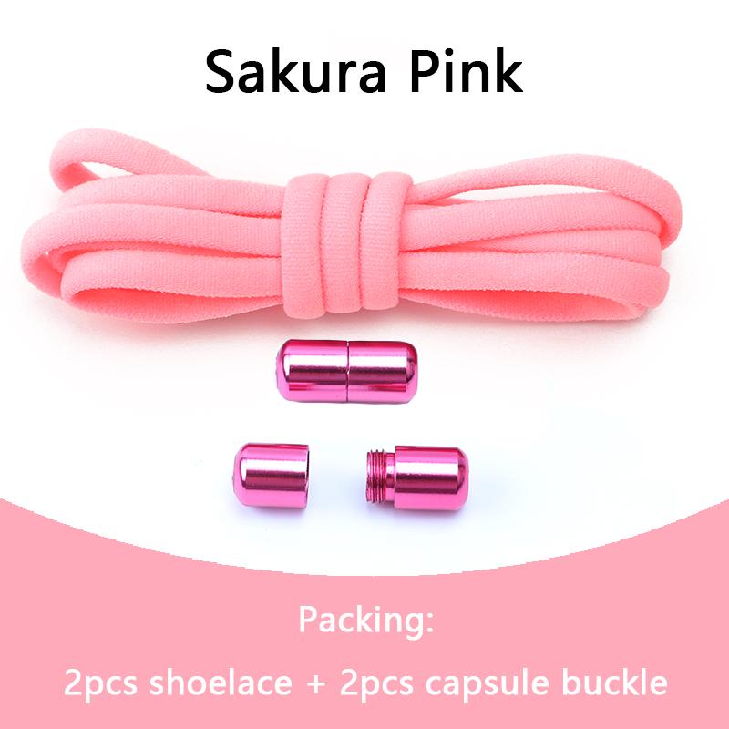 Elastische Schnürsenkel ohne Binden, halbrunde Schnürsenkel für Kinder und Erwachsene, Sneaker-Schnürsenkel, schnelle, faule Schnürsenkel mit Metallverschluss, Schuhbänder