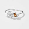 ANDYWEN 925 Sterling Silber Bienen verstellbarer Ring Damenschmuck Tierlicht Schmuck für Hochzeit Party Schmuck