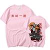 Anime BLEACH Kurosaki Ichigo Manga Graphic Cartoon Printed T Shirt Men Women Cotton T-shirt Short Sleeves Oversized T Shirts Streetwear Tops