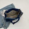 Denim Bag Color Block Women's Tote Bag Large Capacity Shoulder Crossbody Bag