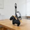 1/2Pcs Geometric Horse Keychain 3D Printed Horse Key Ring Hanging Decoration Bag Purse Charm Chinese Year of Horse New Year Gift