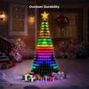 2.1m/6.9ft Christmas Tree String Lights with Star 400LEDs String Lights DIY Text Pattern APP Remote Indoor Outdoor Decor
