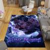 Custom 1Pc Purple Profile Flannel Personalized Rug Non Slip Floor Mat Soft Carpet for Living Bedroom Office Home Decor Gift