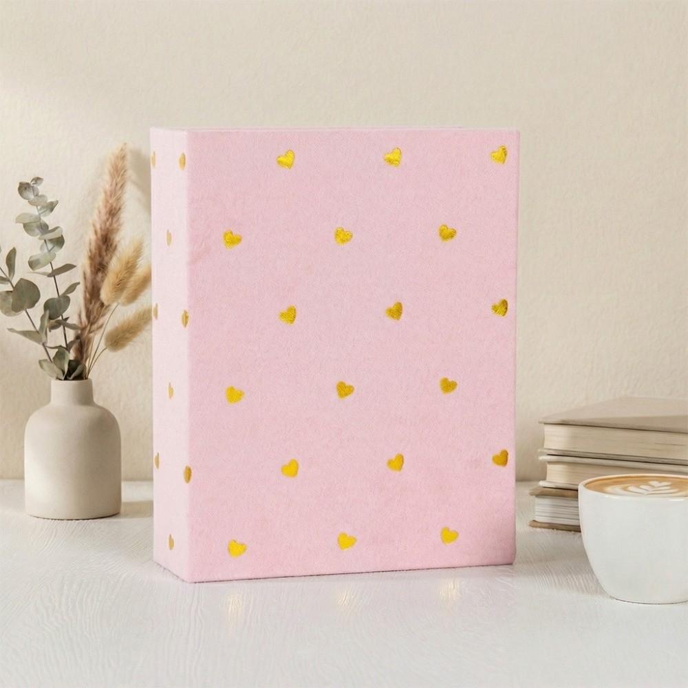 6 Inch 100 Pockets Photo Album Cloth Cover Large Capacity Slip-in Picture Albums Insert Pocket Laminated Photo Storage