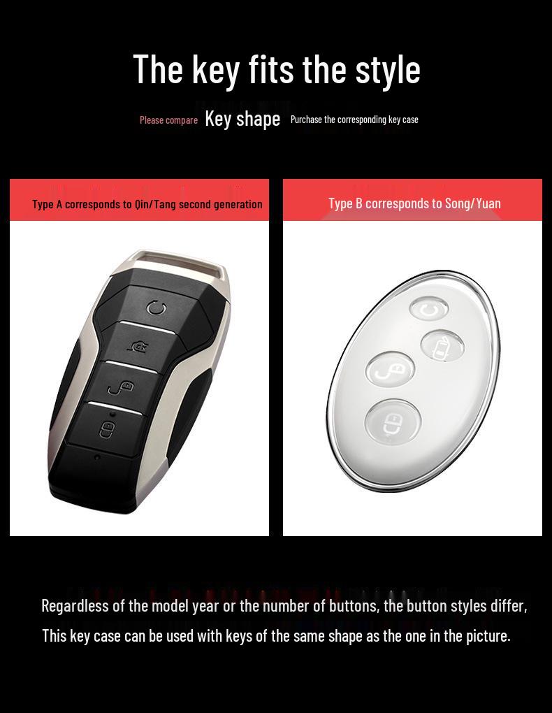 BYD Key Case for Yuan EV, Qin Pro, Song Max, Tang Gen 2