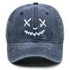 Unisex Adjustable Baseball Cap Smiling Face Hats For Woman Solid Color Washed Retro Snapback Caps Ideal Choice For Gifts