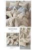 Floral Soft Cloud-Feel Double-Layer Gauze Bedding Set: Machine Washable, Small Student Dormitory Size, 3-Piece