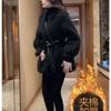 Small Hairy Thickened Coat Women's Winter New Temperament Coffee Color Thin Imitation Fur Top