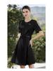 AD Women's Black Round Neck Summer Work Dress - Slimming Formal Office Wear