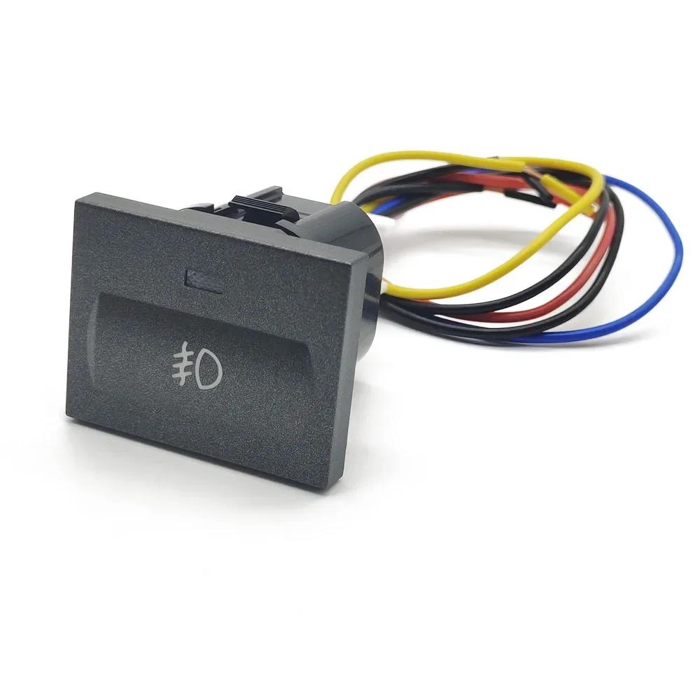 Car Red LED DRL Light Packing Radar Power On Off Camera Mirror Switch Button For Ford Focus 2 Mk2 2009 2010 2011 Accessories