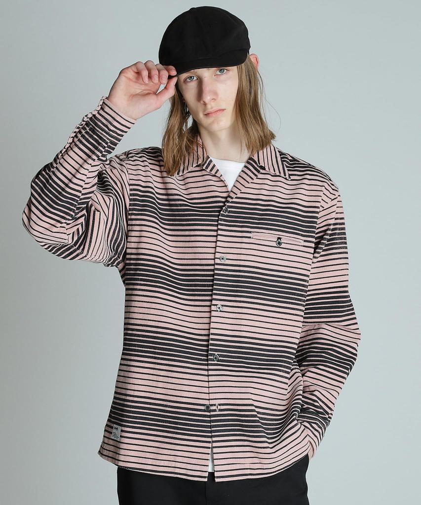 Schott CORDUROY LS SHIRT, Men's XL, 090, Pink, 782-4220006