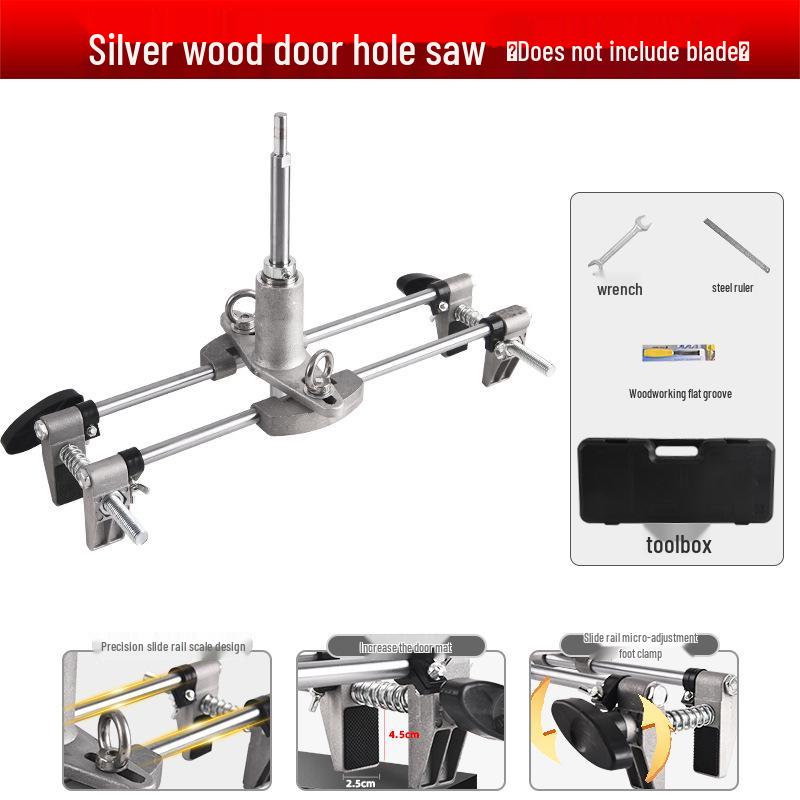 Комплект для установки дверного замка из массива дерева - Набор инструментов для изготовления отверстий и шаблонов
