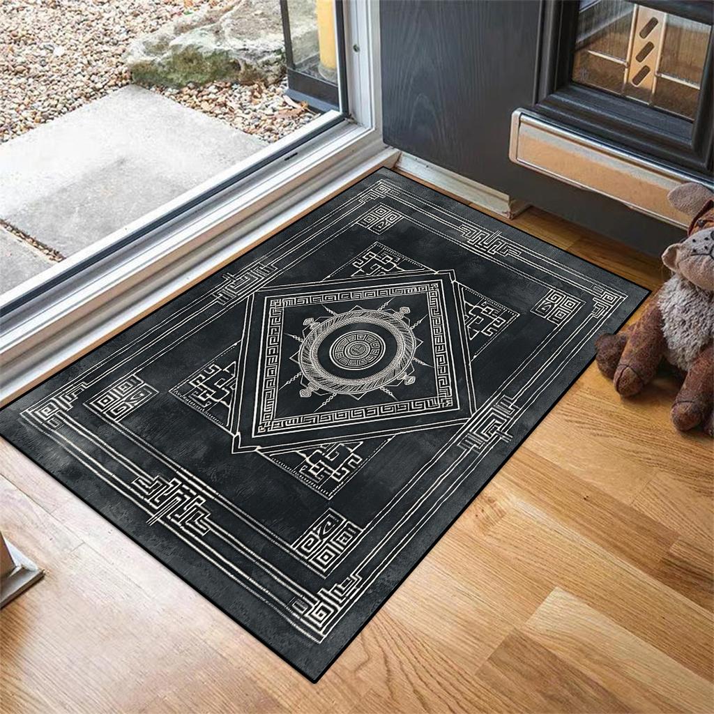 Retro Style Carpets for Living Room Bedroom Decoration Large Luxury Large Area Lounge Rugs Cloakroom Entrance Anti-slip Door Mat