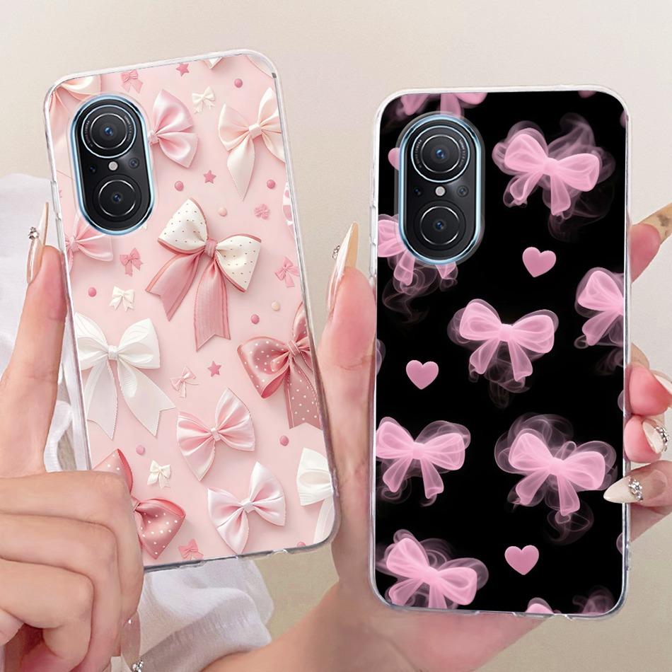 For Huawei Nova 9 SE Nova9 Cute Flower Butterfly Cat Painted Case For Huawei Nova 9 9SE Soft Silicone TPU Phone Cases