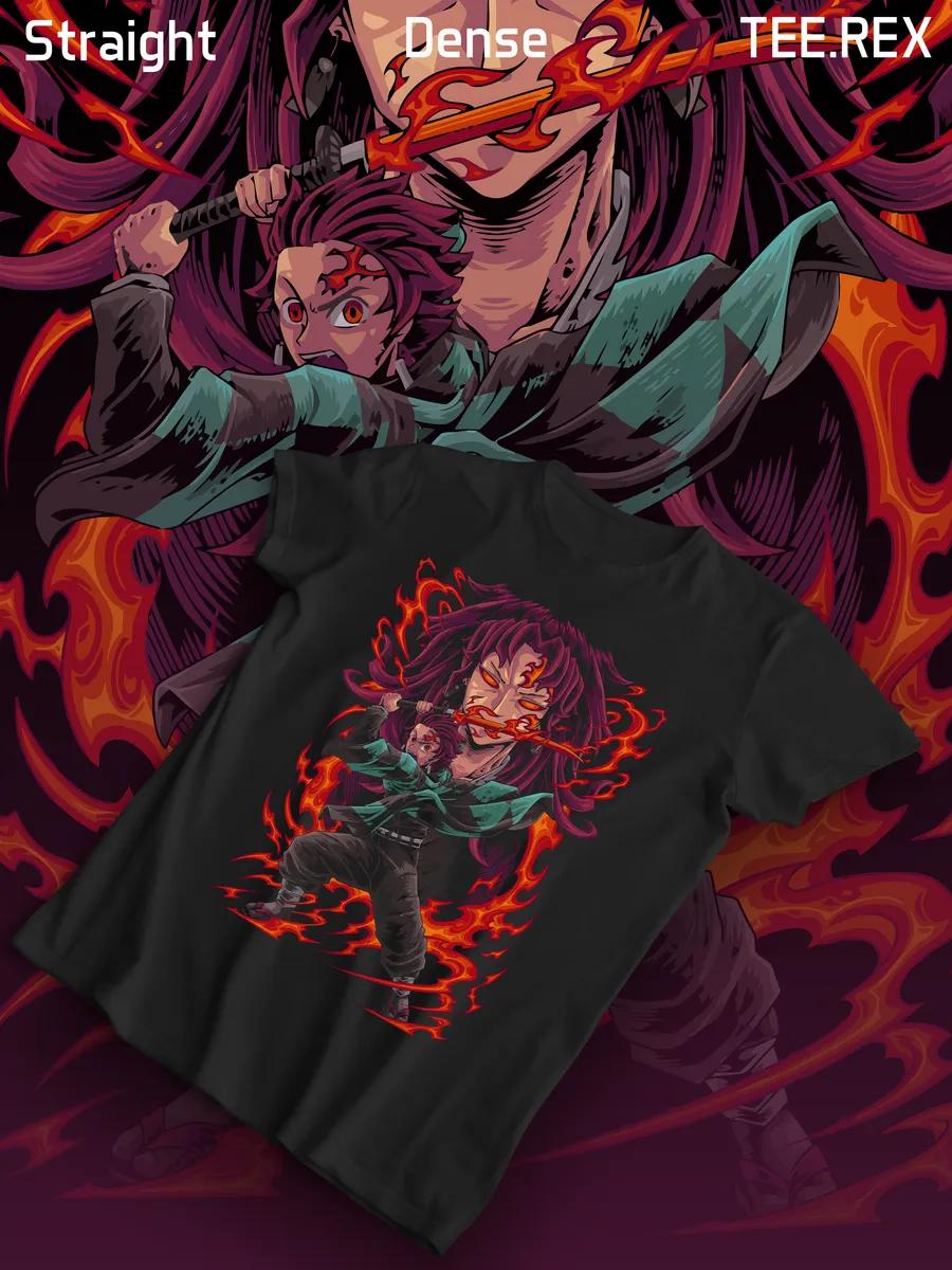 T-shirt with Tanjiro Kamado print XL