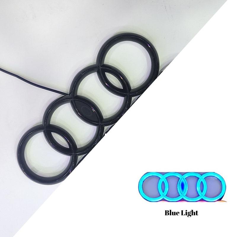 For 7wzjy A4 4D LED Emblem Light Cold Light Car Front Grille Badge Luminous Logo Decoration Lamp Auto Exterior Upgrade Parts wzjy7