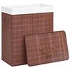 VidaXL Laundry Basket with 2 Sections Brown Bamboo 100 L 320748
