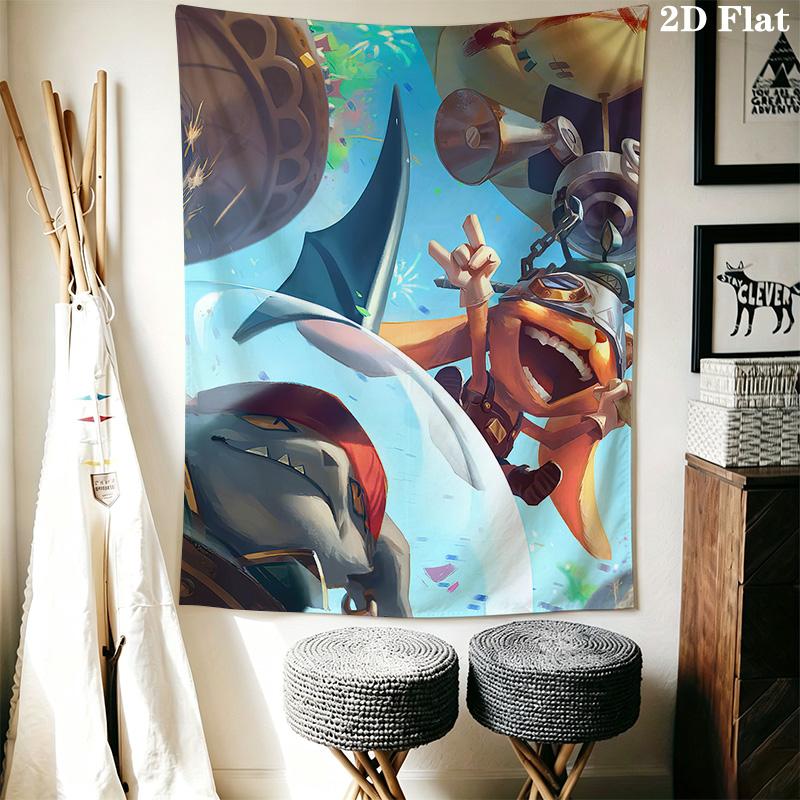 Legends of Runeterra Pattern Home Decor Tapestry, Wall Hanging, Decorative RV Wall Cloth.DGT0925191