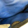 GUCCI Vintage Old Gucci Vanity Cosmetics Pouch Business Bag GG pattern sherry line PVC Clutch bag black PVC Used