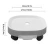 Movable Plant Pot Saucer with Hidden Wheels & Brakes Round Drip Tray for Flower Pots Coffee