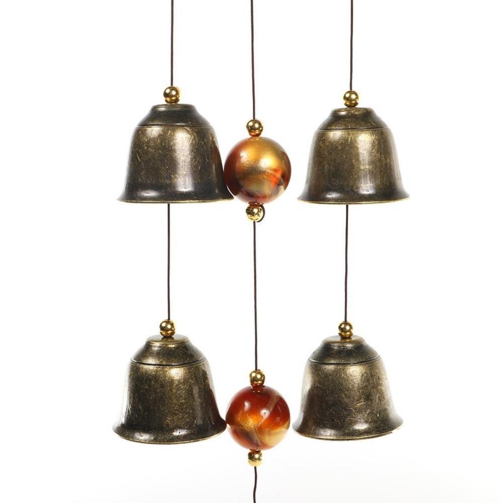 Owl Wind Chimes, Outdoor Indoor Garden Decoration with 4 Bells 3 Owls, Home Wind Catcher Romantic Wind Chimes