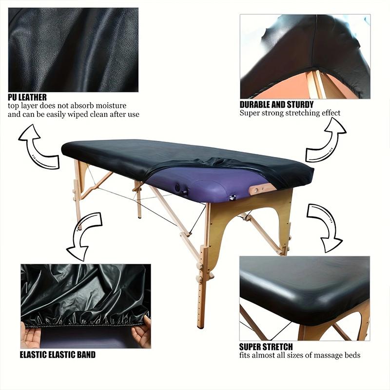 PU-läder passande skönhetssalongssängskydd massagebordsöverdrag klinikbäddspridare SPA-behandlingsmadrass sjukhussängslakan skydd