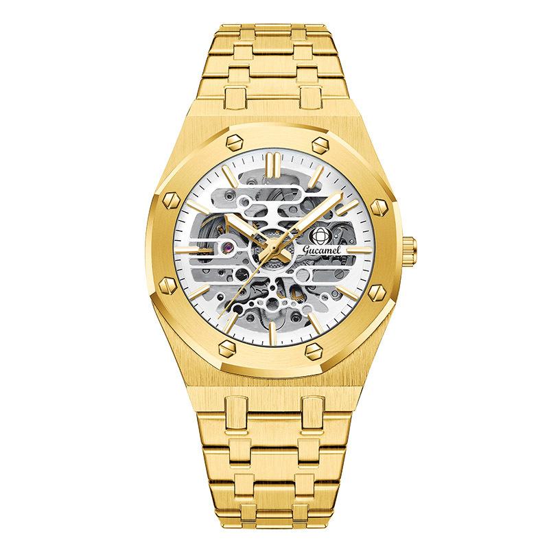 New Top Brand Men's Mechanical High-end Watch Hollow Automatic Mechanical Watch Men's Waterproof Luminous Watch