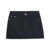 CLEAN SPACE Cotton Washed Denim Mini Skirt, Mid-Waist A-Line Skirt 2025, Style 53357