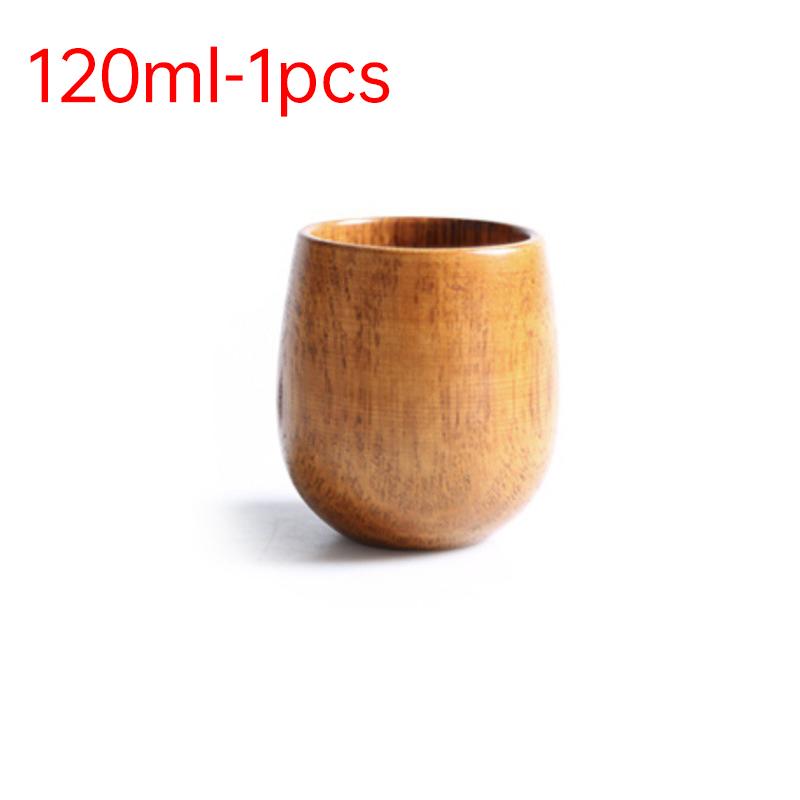 100 ml Dřevěný šálek s velkým břichem Kreativní vzor Dřevěné masivní dřevěné ručně vyřezávané šálky na čaj proti opaření Jednoduché voňavé originální nádobí