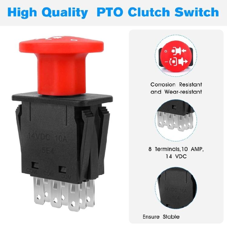 Strong Clutches Switches Replacement 8 Pin Designs Universal Ride Mower Cut Switches for Multiple Mower Generation