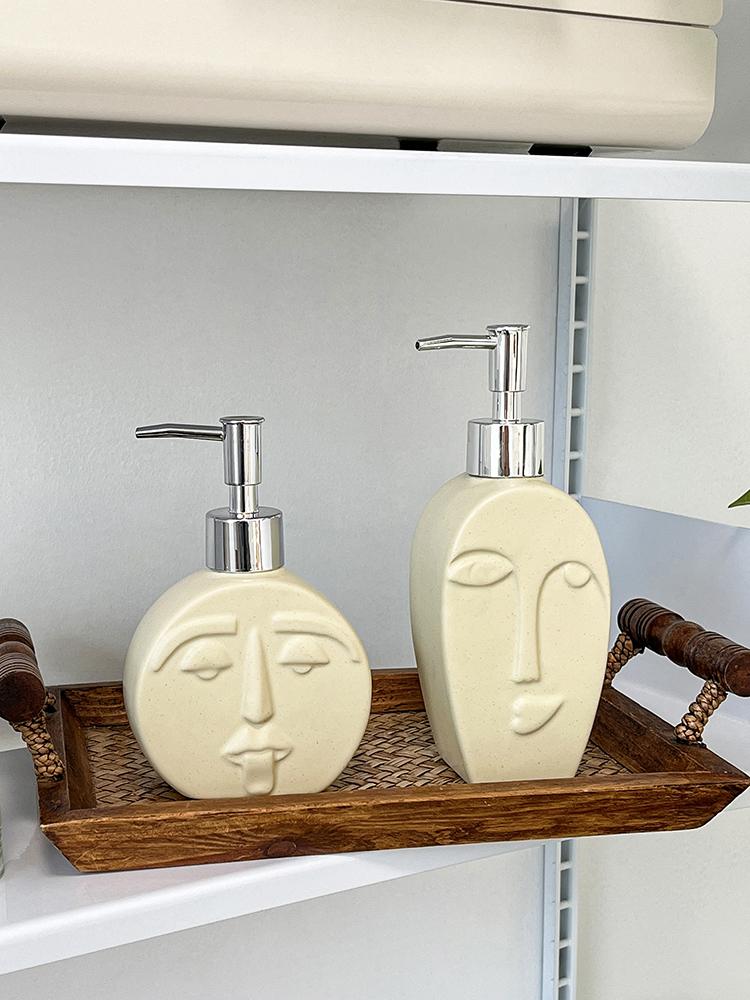 Jednoduchost Elegantní Abstraktní Postava Sprchový Gel Pokročilá Cestovní Láhev Láhev pro Domácí Koupelnu Stolní Dekorace