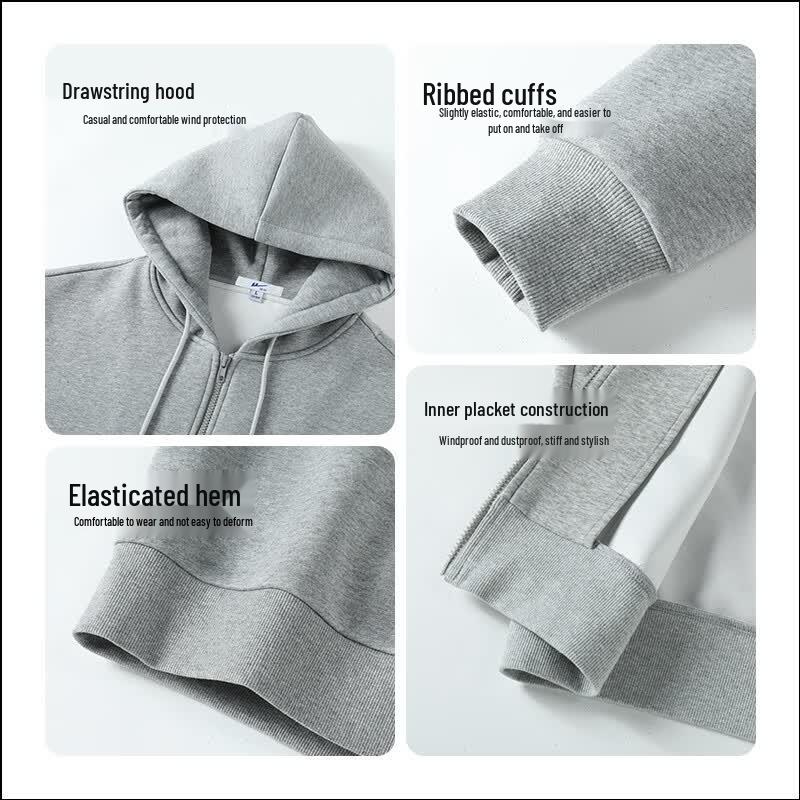 Warrior Unisex Hooded Zipper Jacket